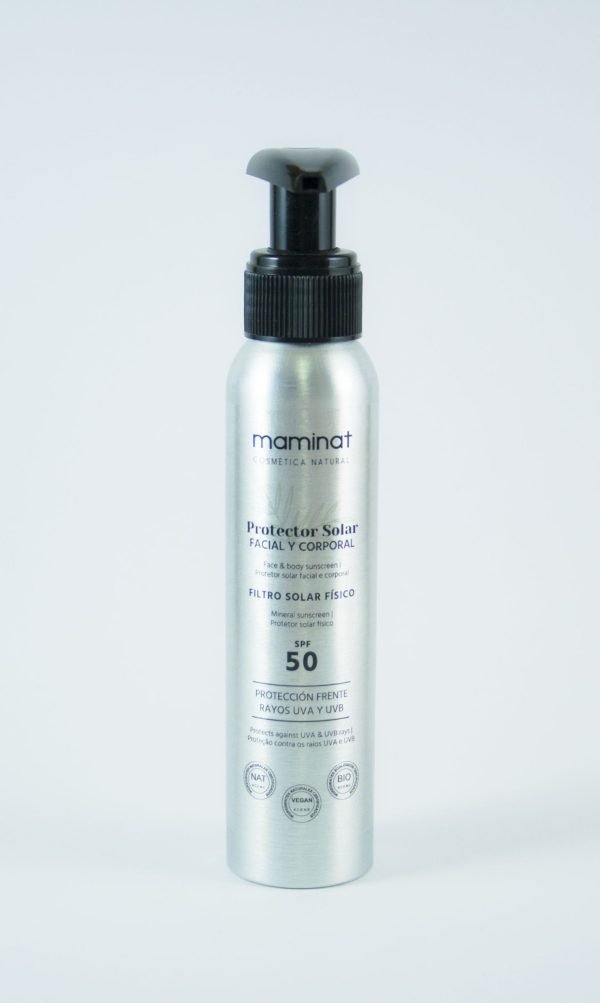Protector solar corporal y facial SPF 50 Maminat