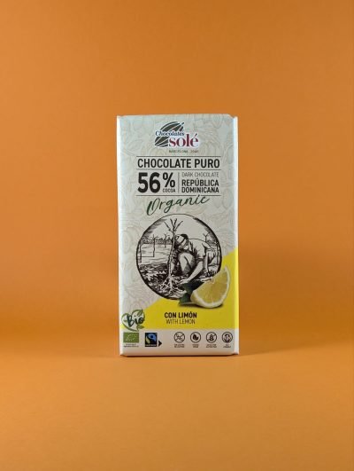 Chocolate puro 56% orgánico con limón Solé