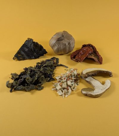 Algas, setas y otros deshidratados